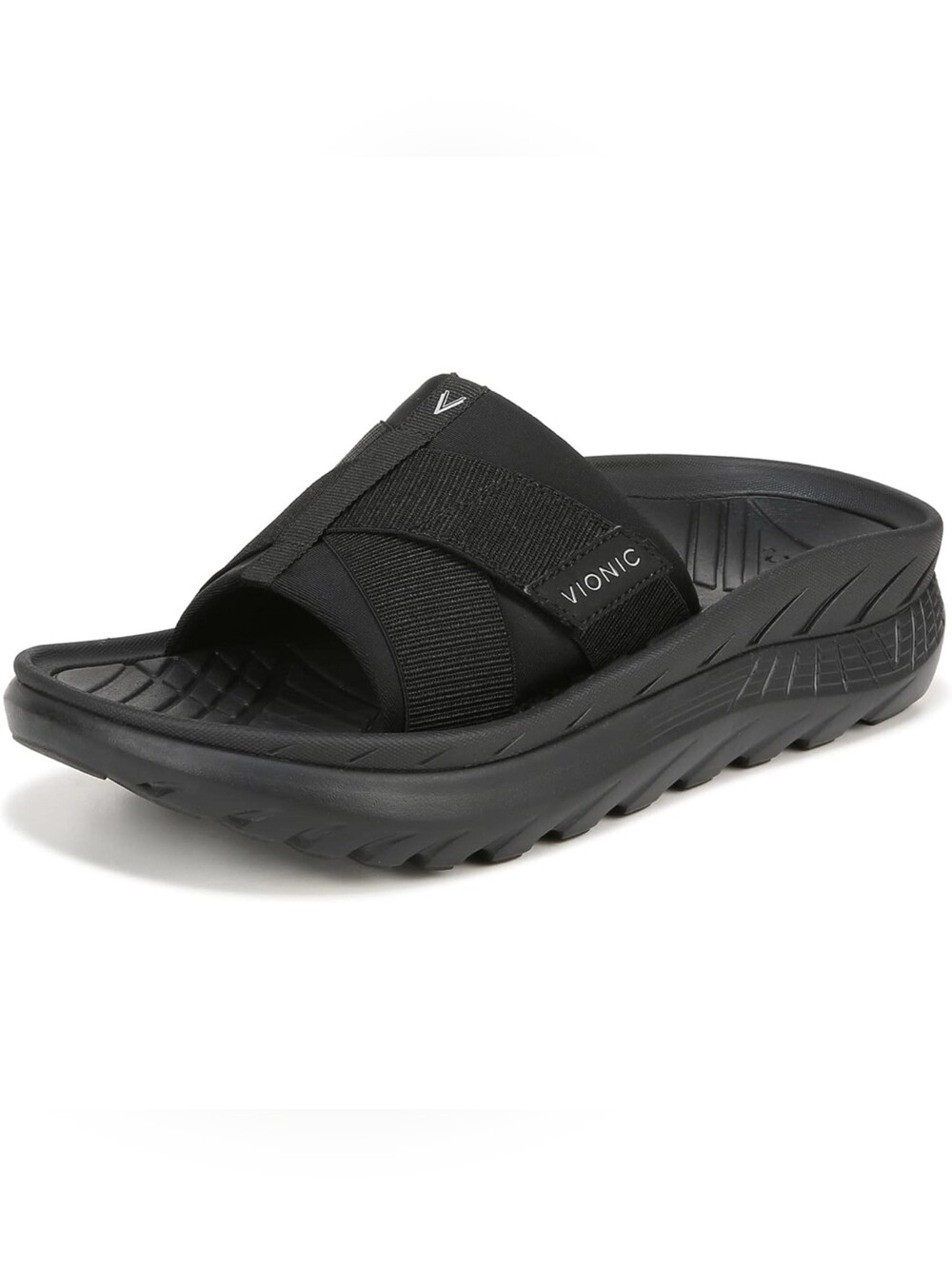 Vionic Rebound Recovery Slide Sandals, Black Size 8